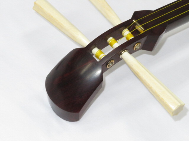 中古三味線　紅木　地唄