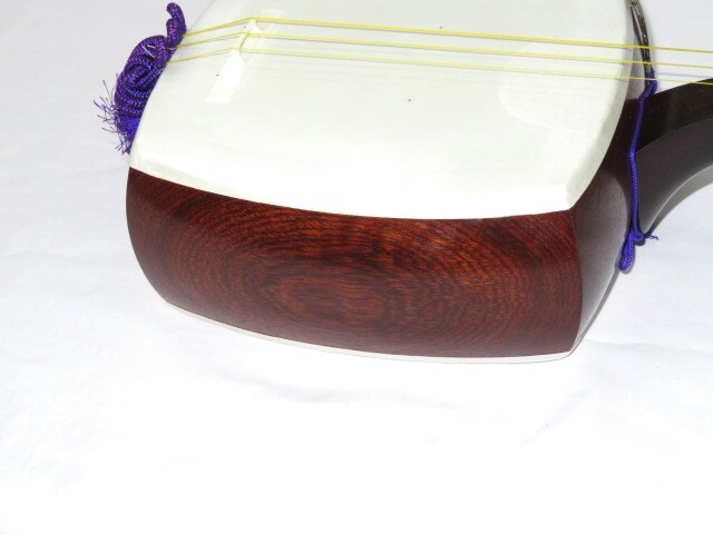 中古三味線　紅木　長唄