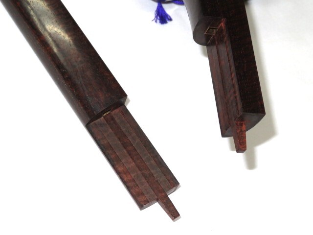 中古三味線　紅木　長唄