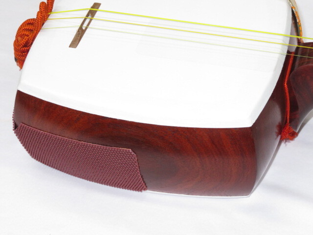 中古三味線　紅木　半津軽