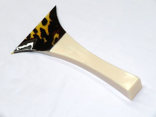 地唄鼈甲三味線撥(津山) 三味線地唄用津山撥べっ甲七二