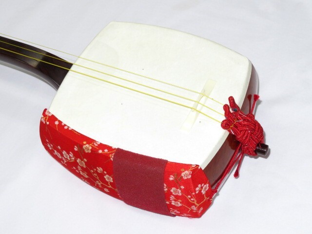 中古三味線　紫檀　長唄