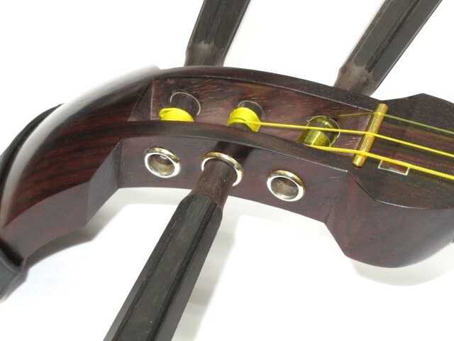 中古三味線　紫檀　民謡