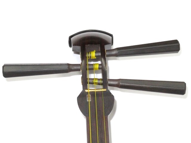 中古三味線　紫檀　民謡