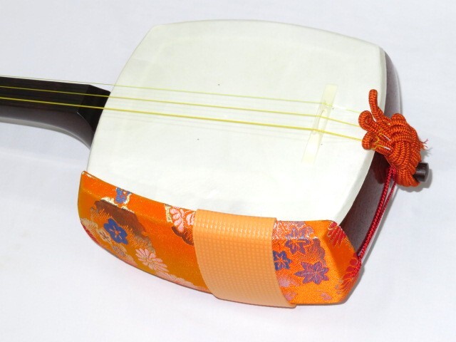 中古三味線　紫檀　民謡