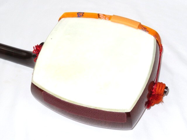 中古三味線　紫檀　民謡