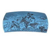 短棹三味線（綺麗な虎斑）　民謡 長唄 ✩胴掛け付き 短棹三味線（綺麗な虎斑） 民謡 長唄 ✩胴掛け付き 短棹三味線（綺麗