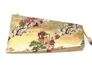 三味線木製バチ&一丁撥入れ&つや布巾&指すりセット（長唄用） 三味線木製バチ&一丁撥入れ&つや布巾&指すりセット（長唄