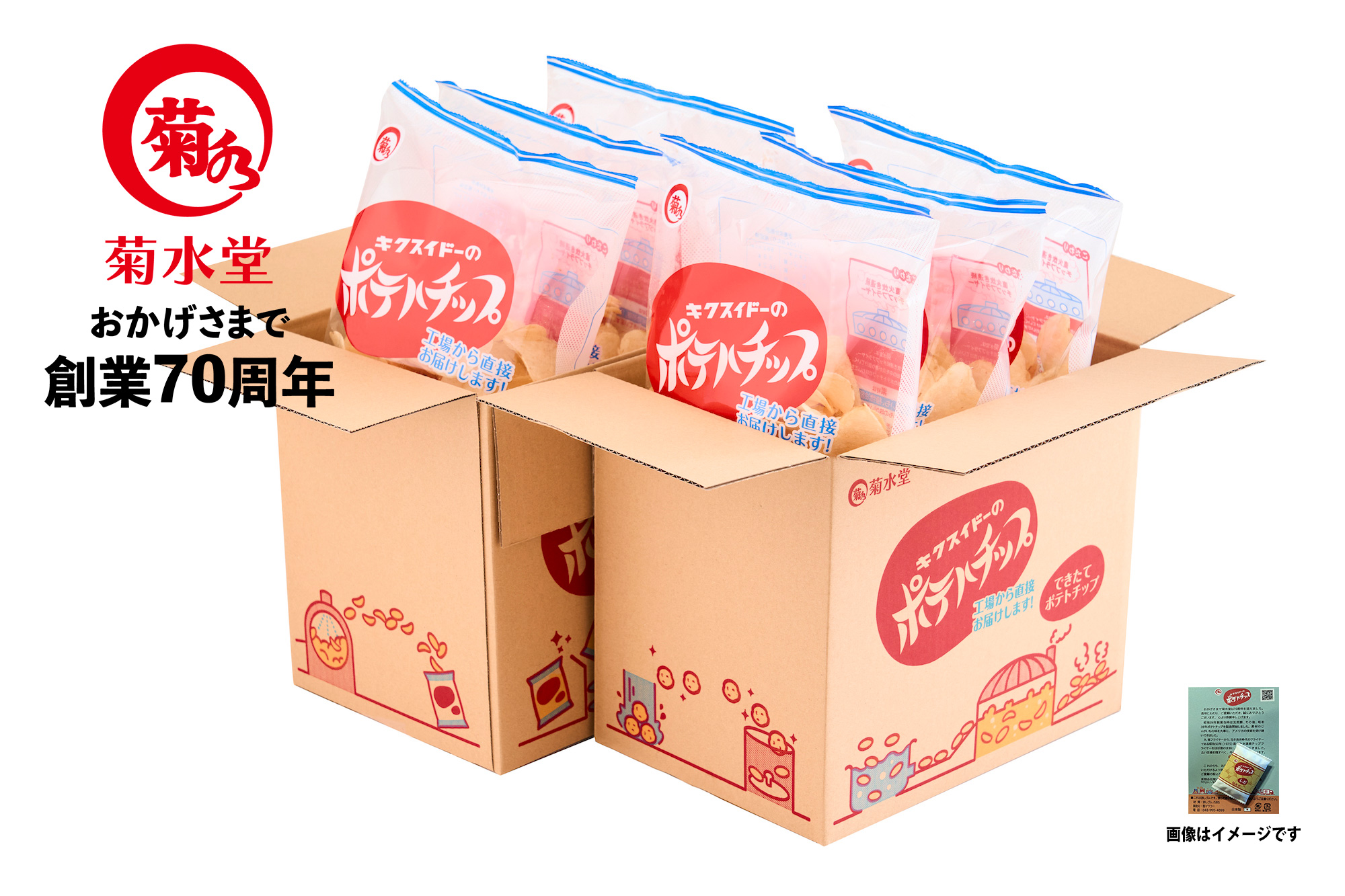 70周年できたポテトチップ
