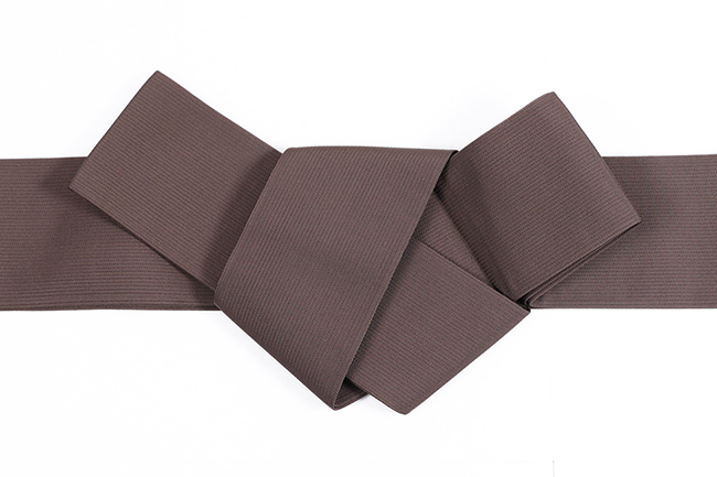 博多織 西村織物 正絹 角帯 道轍 太陽 焦茶