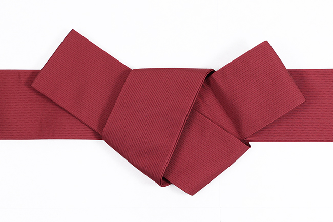博多織 西村織物 正絹 角帯 道轍 太陽 赤