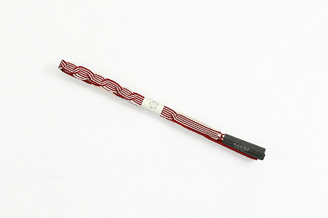 和小物さくら 正絹 帯締め 赤×白