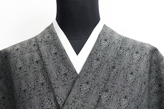 Kimono Factory nono 木綿着物 GRITTER （グリッター） 尖塔 黒