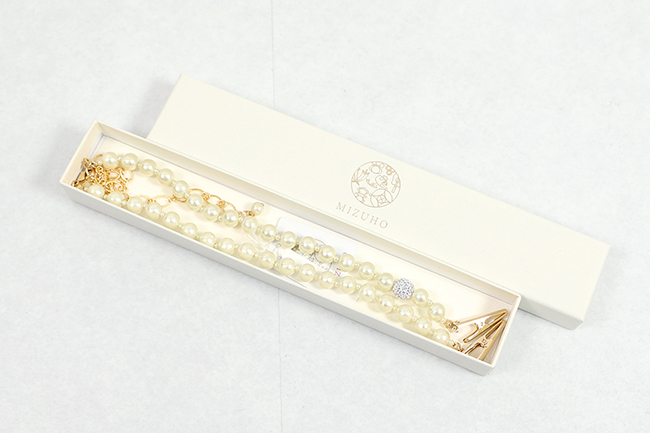 MIZUHO ミズホ ナプキンクリップ クリスタル×キスカ
