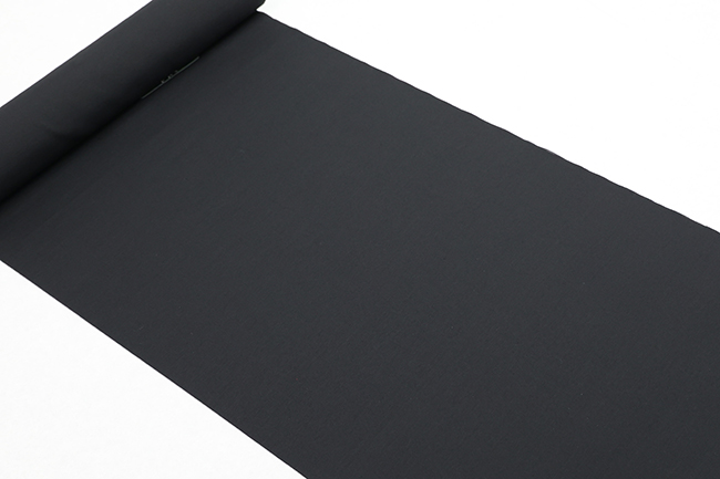 東レ 爽竹 長襦袢 男女兼用 無地 黒