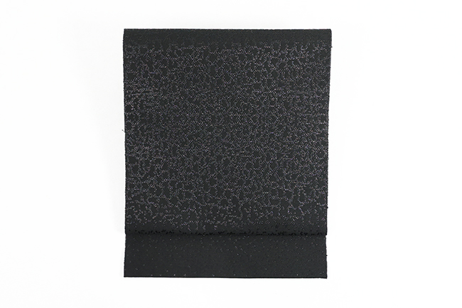 Kimono Factory nono 正絹 八寸名古屋帯 Crack（クラック） 黒