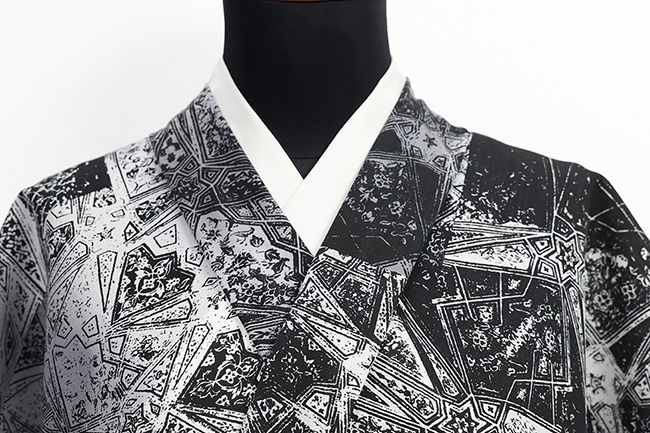 【受注商品】 小室庵 セオα 着物 ウォールアート ブラック/グレー