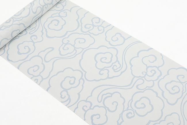 【洗える正絹 長襦袢 王上布】あづまやオリジナル 京都浅見謹製 威風 白×水色