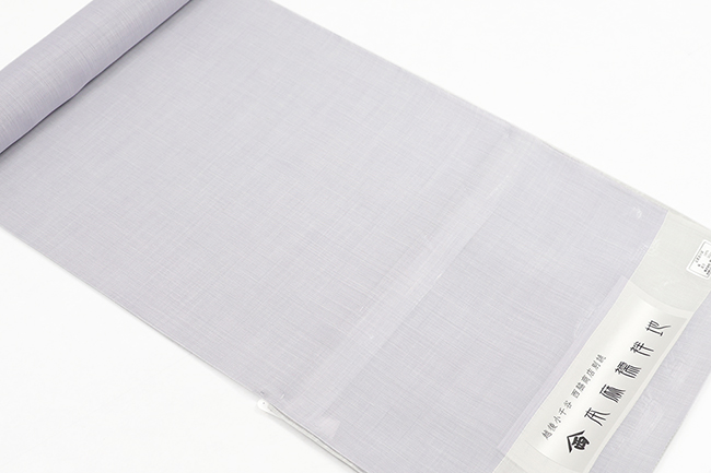 小千谷 本麻長襦袢 麻100％ 80番手 男女兼用 薄紫