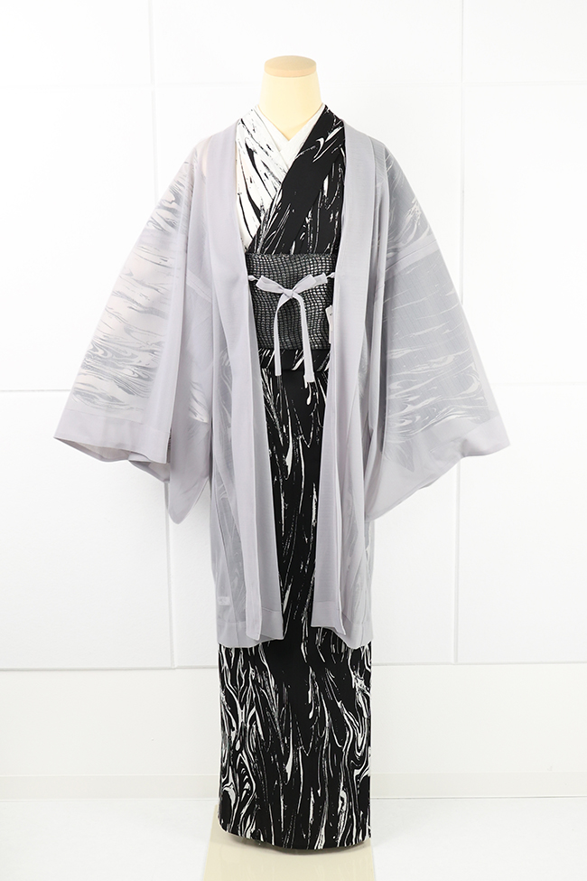 Kimono Factory nono 羽織 お仕立て上がり品 無地 灰色