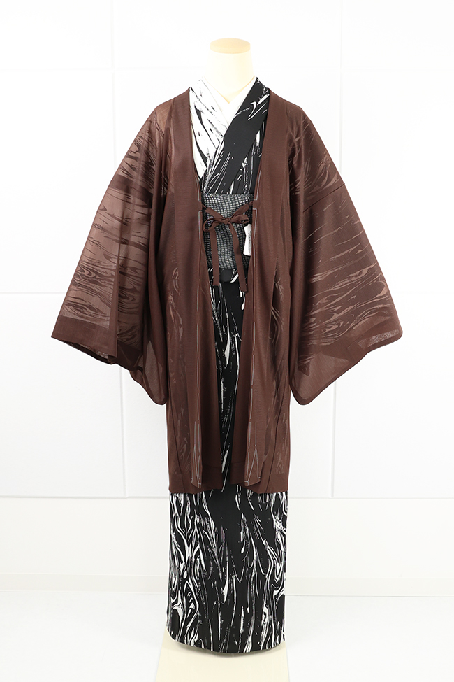 Kimono Factory nono 羽織 お仕立て上がり品 無地 えんじ