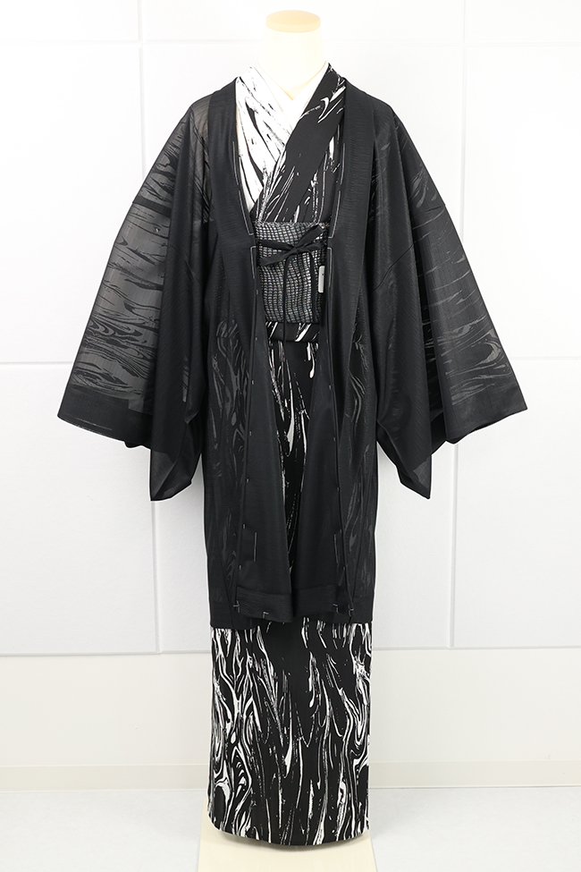 Kimono Factory nono 羽織 お仕立て上がり品 無地 黒