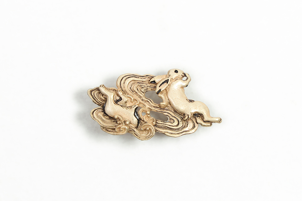 数 SUU 帯留め 鳥獣戯画 水遊び