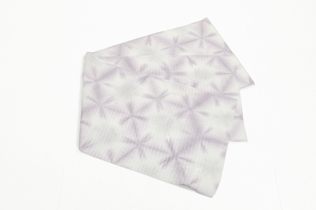 藤井絞 正絹 帯揚げ 雪花絞り 薄紫