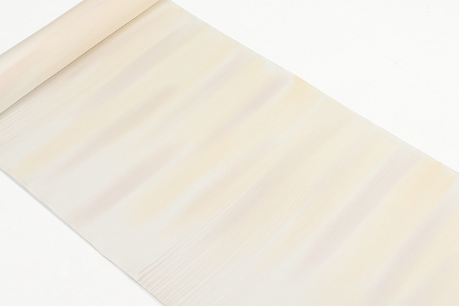 【洗える正絹 長襦袢 雲霞】京都浅見謹製 朝霧 クリーム