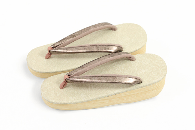 女物 あづまやオリジナル あづまロッソ カフェぞうり 菱屋カレンブロッソ バイソン ベージュ