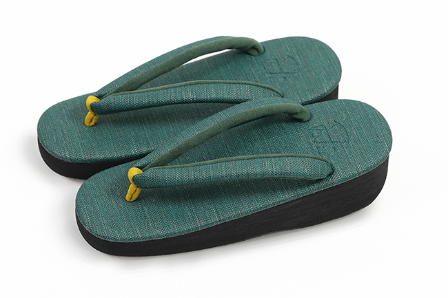 女物 あづまやオリジナル あづまロッソ カフェぞうり 菱屋カレンブロッソ レリゴール 緑