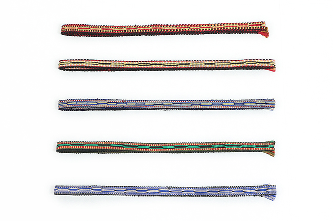 ウズベキスタン 綿 帯締め カード織り U11 U12 U13 U14 U15