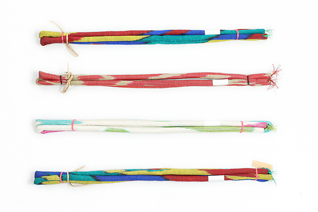 ウズベキスタン 綿 帯締め 丸ぐけ紐 U34 U35 U36 U37