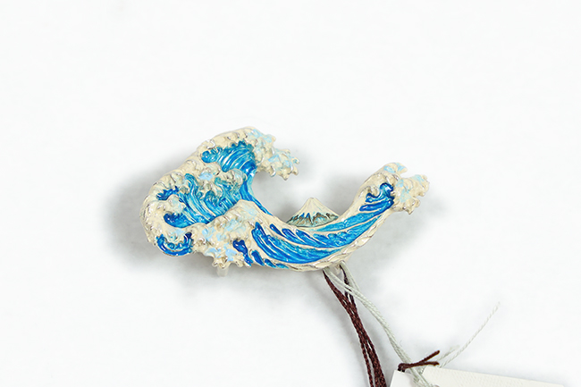 数 SUU 帯留め 神奈川沖浪裏