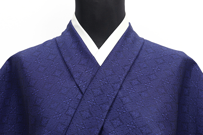 【5/1ライブショッピング紹介商品】Kimono Factory nono（キモノファクトリーノノ） ポリエステル着物 Zeffer ゼファー タツゴウ 青