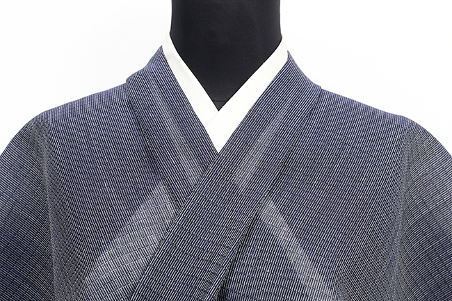 本麻 夏着物 信州本麻織 信州麻布 紺
