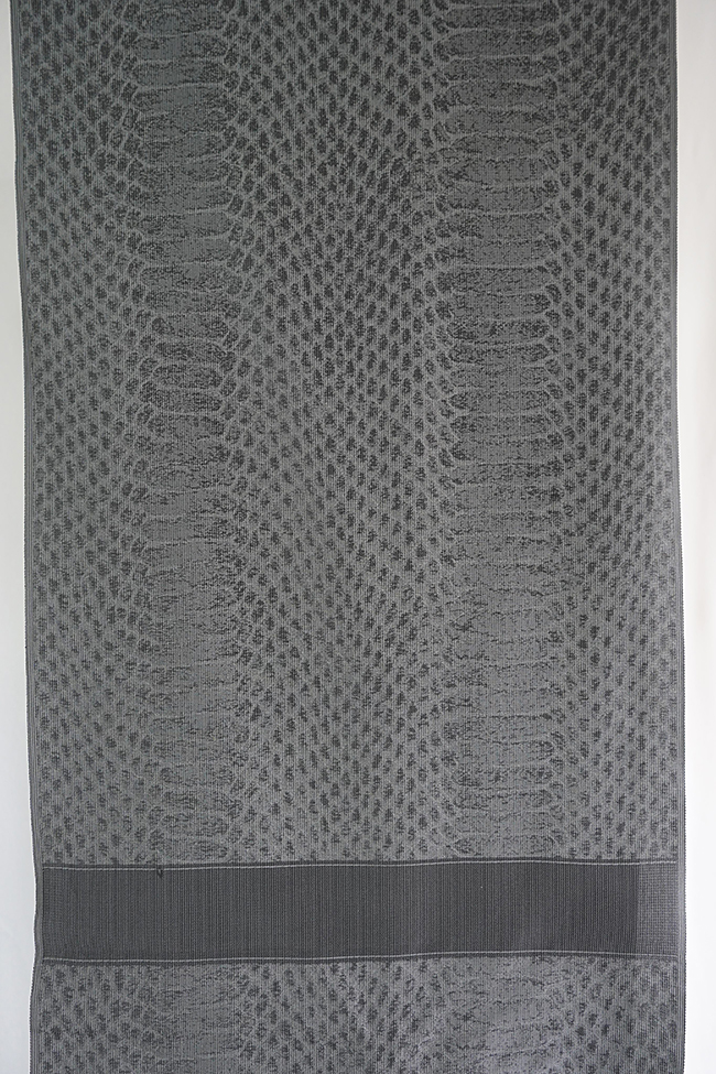 柴田織物 正絹お召し着尺 オーダー仕立て付 NatureArt パイソン