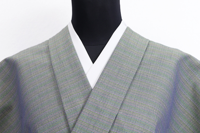 米沢木綿 木綿着物  紋KIPPE(きっぺ) めんこっとん 細ジグザグ マルチカラー ◆男女兼用◆