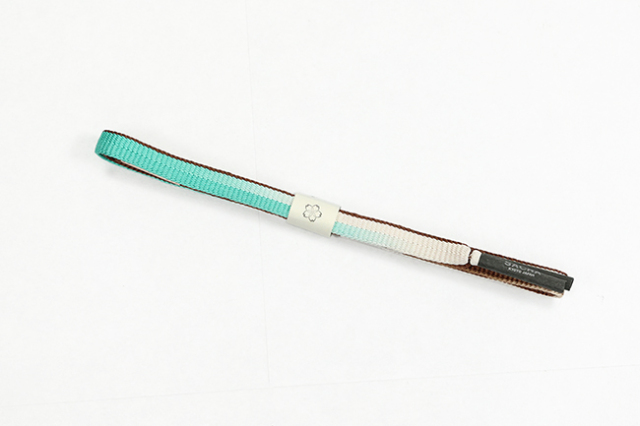 和小物さくら 正絹 帯締め 茶×緑