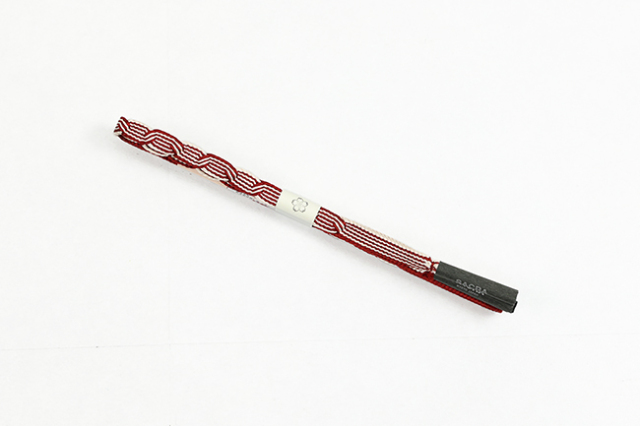 和小物さくら 正絹 帯締め 赤×白