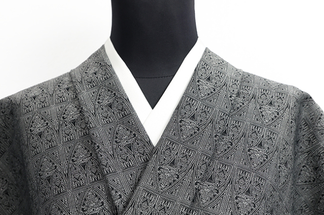 Kimono Factory nono 木綿着物 GRITTER （グリッター） 尖塔 黒
