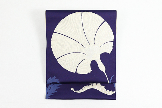 博多帯 名古屋帯 正絹 博多名古屋帯 新品 八寸名古屋帯 黒 唐花 国士間  