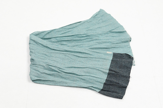 OLN 正絹 帯揚げ dune デューン 水色