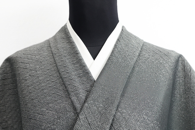 Kimono Factory nono 木綿着物 GRITTER （グリッター） 破創 黒×灰