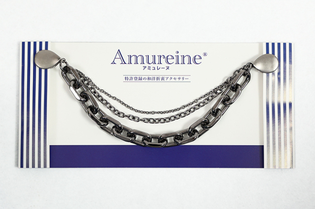 Amureine アミュレーヌ 羽織物用クリップ 帯飾り チェーン