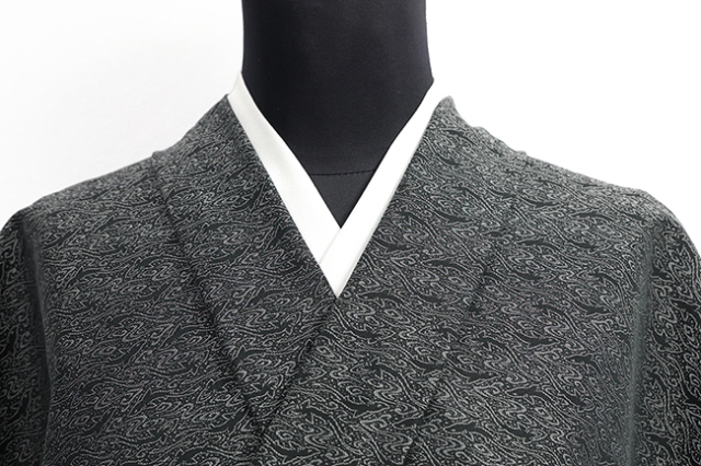 御召　小紋　正絹　洗える　仕立て上がり　しつけ付き 御召 小紋 正絹 洗える 仕立て上がり しつけ付き 楽天市場】【新古品