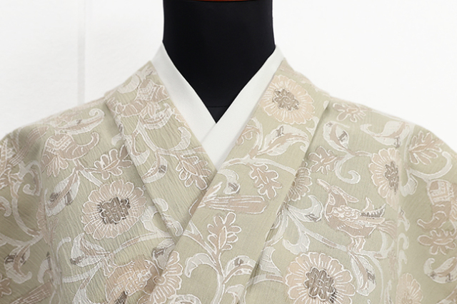 ⭐︎美品　木綿着物 KIMONOMACHI 木綿の着物+京袋帯+帯揚げ+帯締めの4点セット 木綿