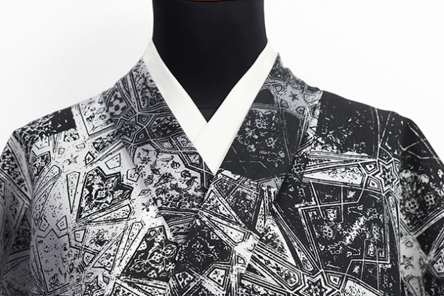 【受注商品】 小室庵 セオα 着物 ウォールアート ブラック/グレー