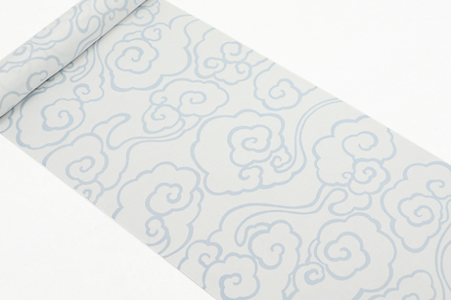 【洗える正絹 長襦袢 王上布】あづまやオリジナル 京都浅見謹製 威風 白×水色