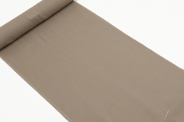 東レ 爽竹 セオアルファ 長襦袢 男女兼用 無地 茶灰